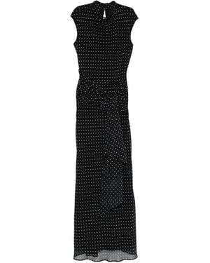ROTATE BIRGER CHRISTENSEN Maxikleid mit Polka Dots - Schwarz
