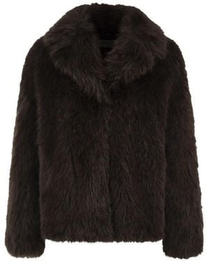 Weekend by Maxmara Soft Textured Short Coat - Black