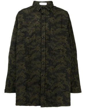 Faith Connexion Camouflage Print Shirt - Black