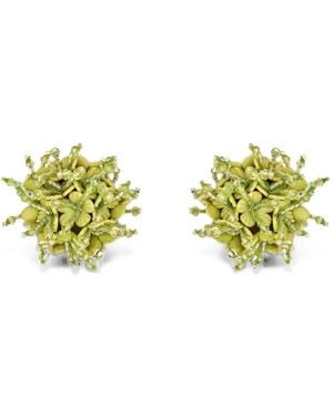 Oscar de la Renta Pendientes De Clip Firework - Amarillo