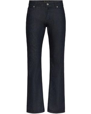 Billionaire Five-Pocket Logo Jeans - Blue