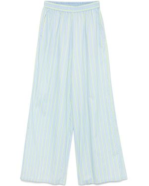 Forte Forte Striped Trousers - Blue