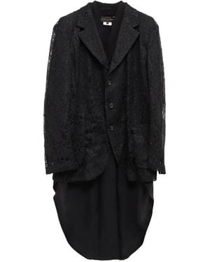 Comme des Garçons Double-Layered Lace Blazer - Black