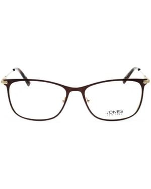 Jones New York Occhiali Rettangolari Con Dettaglio Glitter - Marrone