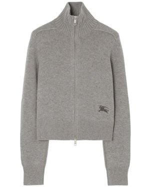 Burberry Cashmere-Blend Jacket - Gray