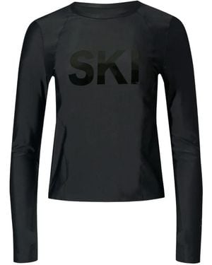 Perfect Moment Top Interior Con Cuello Redondo - Negro