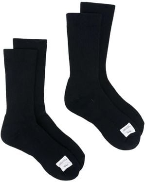 Visvim Set Aus Zwei Paar Gerippten Achilles-Socken - Schwarz