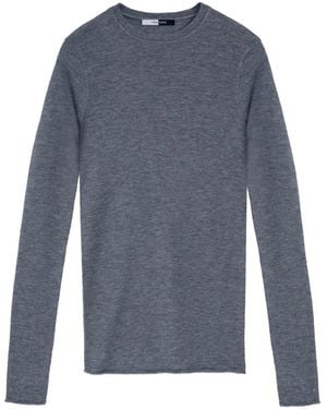 Vera Wang Langärmeliger Feinstrickpullover - Blau
