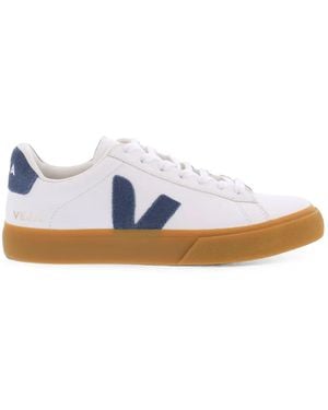 Veja Campo Leather Trainers - Blue