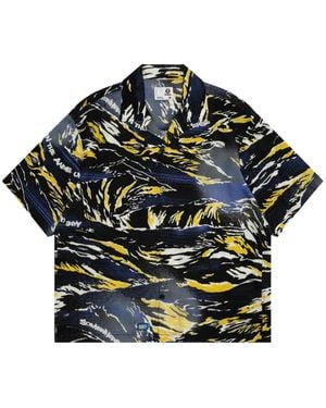 Aape By A Bathing Ape Printed Short-Sleeved Shirt - Black