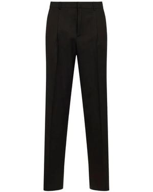 PT Torino Pleated-Design Trousers - Black