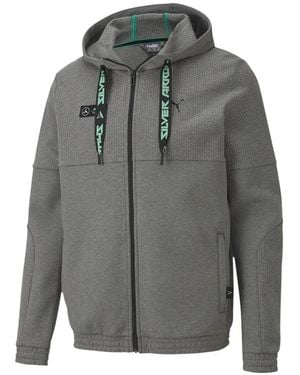 PUMA Mercedes-Amg Petronas Motorsport Zip-Up Hoodie - Grey