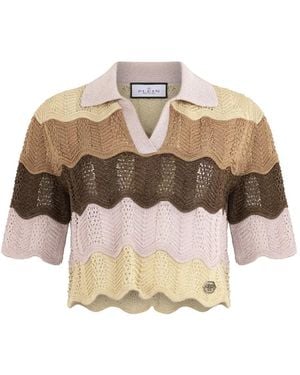 Philipp Plein V-Neck Top - Natural