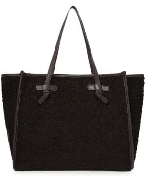Gianni Chiarini Marcella Bouclé Tote Bag - Black