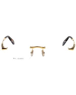 BVLGARI Serpenti Rimless Rectangle-Frame Glasses - White