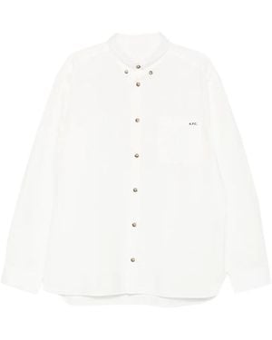 A.P.C. Button-Down Pocket Shirt - White