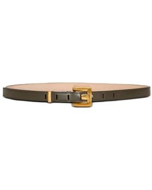 Balmain Leather Belt - White