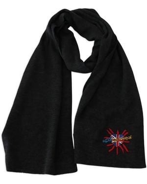 Dolce & Gabbana Bestickter Union Jack Schal - Schwarz