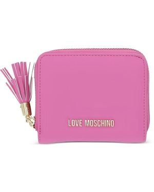 Love Moschino Tassel-Zip Wallet - Pink