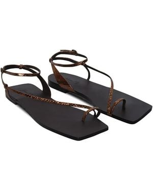 Johanna Ortiz Flamenco Echoes Leather Sandals - White