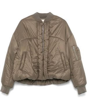 Mordecai Padded Bomber Jacket - Brown