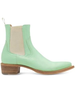 424 Cowboy Ankle Boots - Green