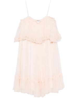 Chloé Ruffled Midi Dress - Pink