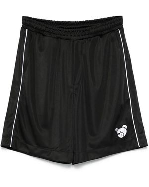 INBETWEENERS Logo-Appliqué Track Shorts - Black