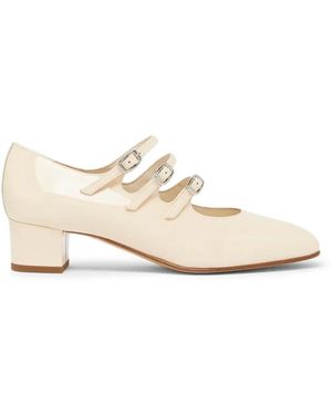 CAREL PARIS Escarpins Kina En Cuir Verni - White