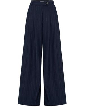 Anna Quan Hose Mit Bundfalten - Blau