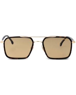 Carrera Tortoiseshell-Effect Square-Frame Sunglasses - Brown