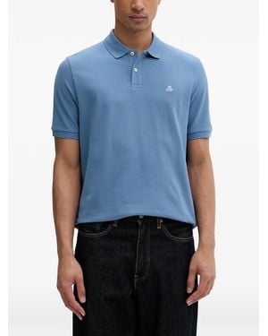 Marc O' Polo Polo En Piqué À Logo Brodé - Blue