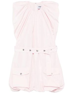 MSGM Mini-Jurk Met Ceintuur En Zak - Roze