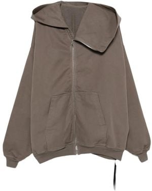 Rick Owens Mountain Oversized Hooded Jacket - Brown