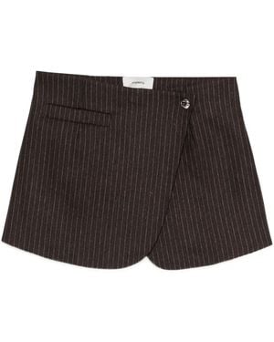 Coperni Minirock mit Nadelstreifen - Schwarz