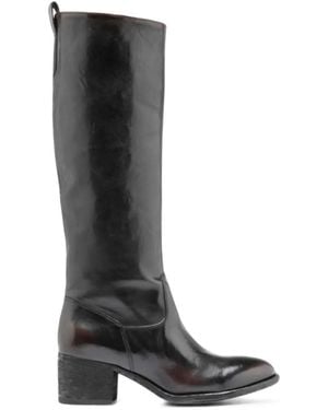 Officine Creative Bottines Denner 116 En Cuir Poli - Black