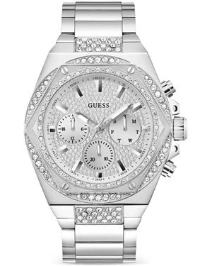Guess Fury Crystal 47Mm Watch - Gray