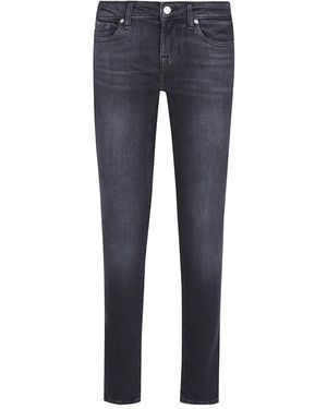 7 For All Mankind Jean À Patch Logo - Bleu