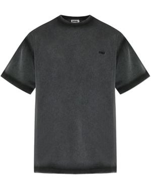 AVAVAV Logo-Embroidered T-Shirt - Black