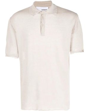 Costumein Fine-Knit Polo Shirt - White