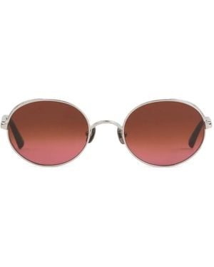 Matsuda Engraved Round-Frame Sunglasses - Metallic