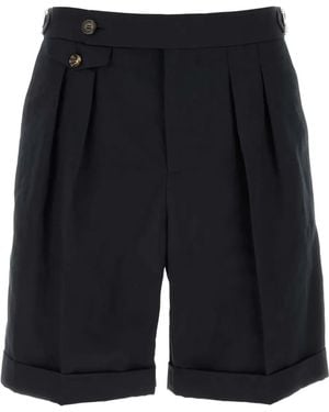 Brunello Cucinelli Bermudas con pinzas - Negro