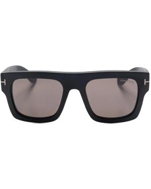 Tom Ford Fausto Square-Frame Sunglasses - Grey