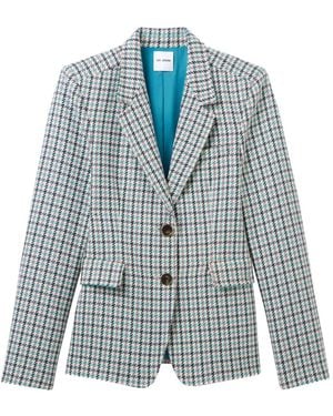 St. John Parker Houndstooth Blazer - Blue