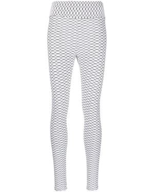 Tessitura 3D-Textured Performance Leggings - Grey
