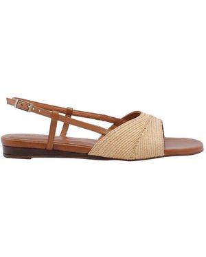 Ángel Alarcón Woven-Strap Buckle-Fastening Sandals - White