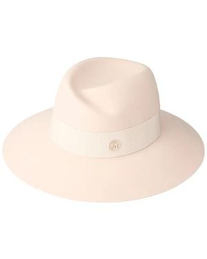 Maison Michel Fedora Virginie Grosgrain - Neutro