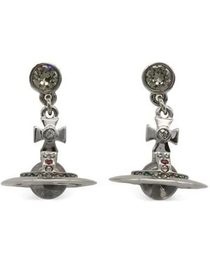 Vivienne Westwood Orb Drop Earrings - White