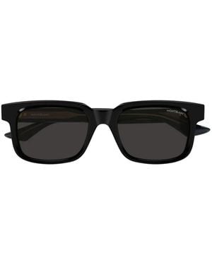 Montblanc Square-Frame Sunglasses - Black