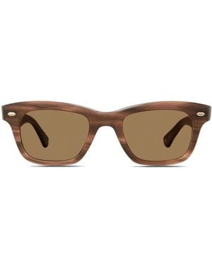 Garrett Leight Square-Frame Sunglasses - Brown